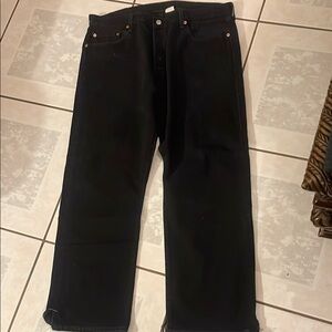 Levi's Black Straight Jeans